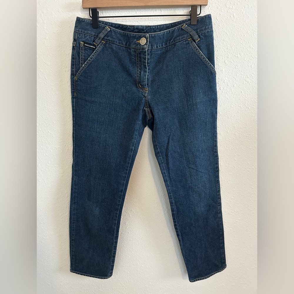 DOLCE & GABBANA Denim Jeans Tulip Ankle Women’s Size 42 IT 6 US